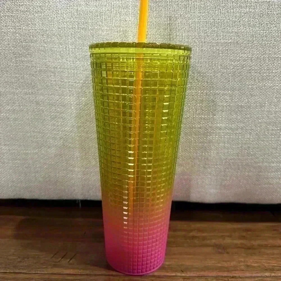 Starbucks Summer 2022 Sunset gridded tumbler venti size (24oz) - Picture 2 of 4